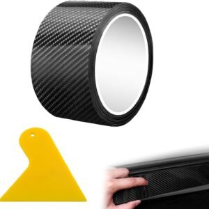 Vinilo Coche,Fibra de Carbono,Vinilo Fibra Carbono,Viene con Raspador Grande,Impermeable,Resistente SL Desgaste y a Los Arañazos,Adecuado para Alféizares de Ventanas,Baúles,Etc(10 Cm * 6 M)