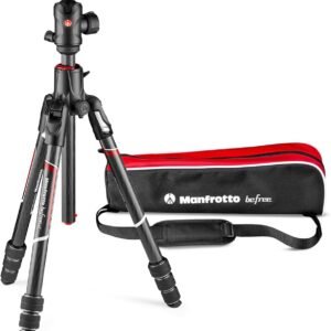 Manfrotto MKBFRC4GTXP-BH Befree - Trípode GT XPRO (rótula central 496, sistema de bloqueo M, columna 90 de grados, zapata 200PL-PRO para DSLR y CSC con objetivo largo, macro, fibra de carbono)