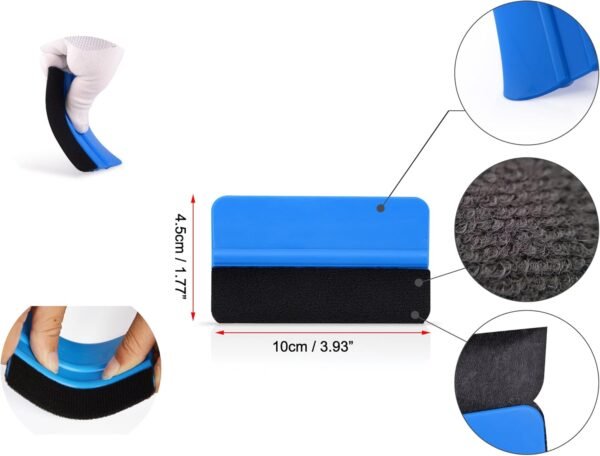 NewL Rollo de Vinilo de Fibra de Carbono 3D con Película Adhesiva Sin Burbujas y Herramientas de Instalación (Negro, 30cm x 150cm) - Image 8