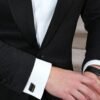 4 Piezas Gemelos de Fibra de Carbono, Gemelos Camisa Rayas, Gemelos de Fibra de Carbono Hechos a Mano, Gemelos Personalizados, para Regalo de Boda de Negocios para Hombres - Image 3