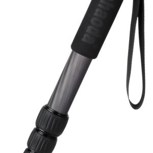 koolehaoda Monopié de fibra de carbono, 6 secciones, portátil, compacto, monopié, unipod Stick. Carga máxima de 22 libras/10 kg - MP286C