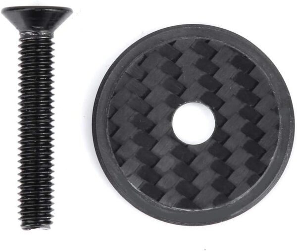 Casquillo Superior de Auriculares de Fibra de Carbono con Tornillo para la mayoría de Las Bicicletas - Image 6