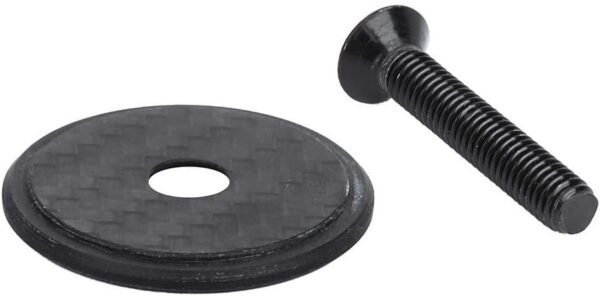 Casquillo Superior de Auriculares de Fibra de Carbono con Tornillo para la mayoría de Las Bicicletas - Image 3
