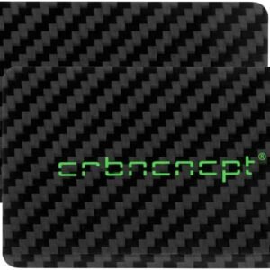 CRBNCNCPT® 2 tarjetas de crédito de fibra de carbono EC - Tarjeta de crédito | Deslizador de nieve - Dosificador - Trituradora - Placa | Antiestático | Powder Angie