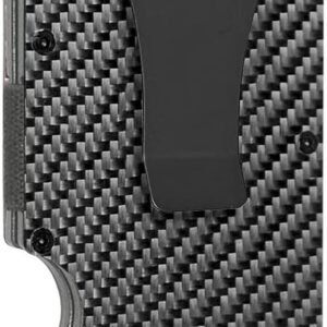 Voarge Cartera Tarjetero Hombre con tecnologia de Bloqueo RFID, Carteras Tarjetero, Fabricado en Fibra de Carbono, Mini Fundas para Crédito