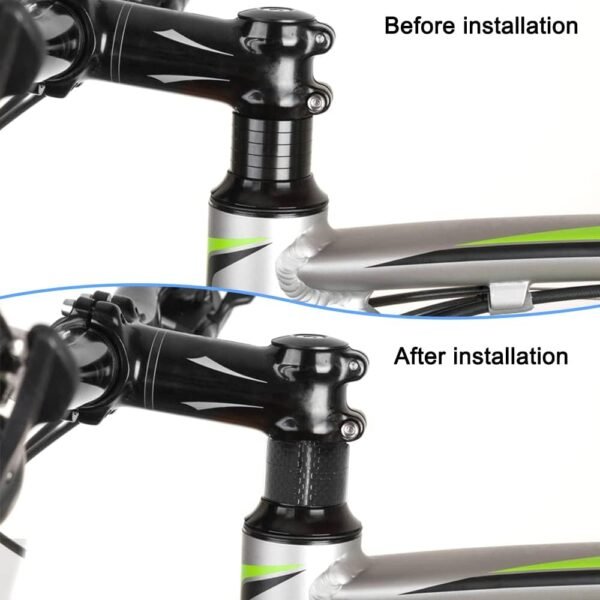 DaKuan 11 Piezas de Fibra de Carbono para Bicicleta, 7 tamaños (20, 15, 10, 5, 3, 2, 1 mm), Tapa Superior de aleación de Aluminio, Tapa de vástago de Tuerca de Estrella para Tallos y Horquillas - Image 6