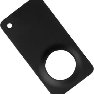 Monedero Tarjetero Tamaño de Tarjeta de crédito Fibra de Carbono Tarjetero 6g Ultraligero, Ideal para Carteras y Bolsos, Diseño Elegante y Seguro, Incluye Llavero - Negro