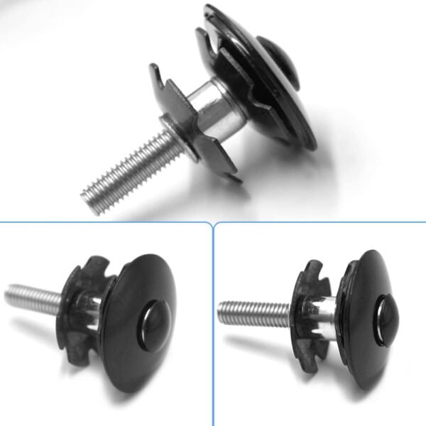 DaKuan 11 Piezas de Fibra de Carbono para Bicicleta, 7 tamaños (20, 15, 10, 5, 3, 2, 1 mm), Tapa Superior de aleación de Aluminio, Tapa de vástago de Tuerca de Estrella para Tallos y Horquillas - Image 4
