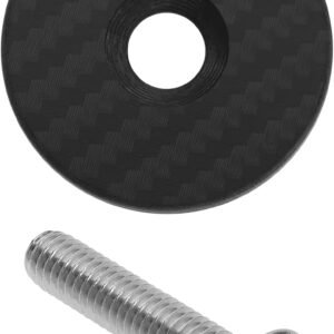 The Lord of the Tools Tapa Superior de Auriculares de Fibra de Carbono con Tornillo de Acero M6X35 Mm para Tubos de Dirección de Bicicleta de 1-1/8 Pulgadas Piezas de Bicicleta de Carretera MTB