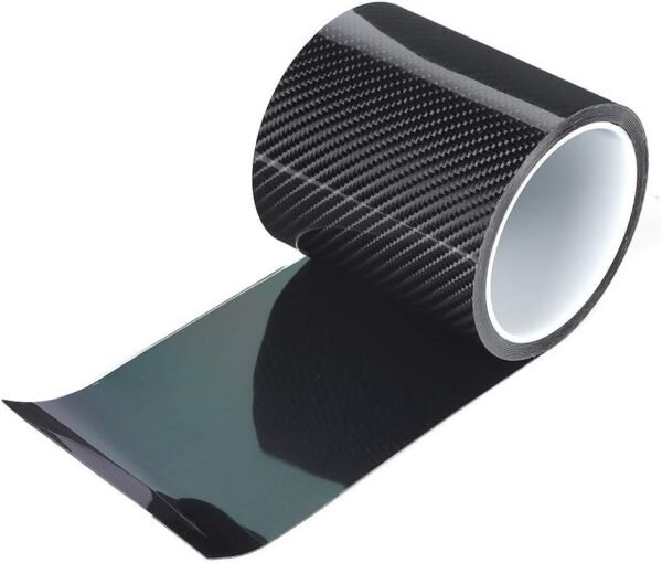 Ladieshow Pegatina Carbono, Cinta Adhesiva Fibra de Carbono 3 Metros Negro Protector de Borde de Puerta de Coche Pegatina Antirrayas - Image 6