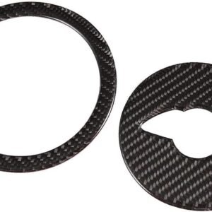 KSTE Directivo de Fibra de Carbono Etiqueta engomada del Coche de la Rueda Recorte del Ajuste de la Cubierta en Forma for el Mini Cooper Clubman (1 + 2)