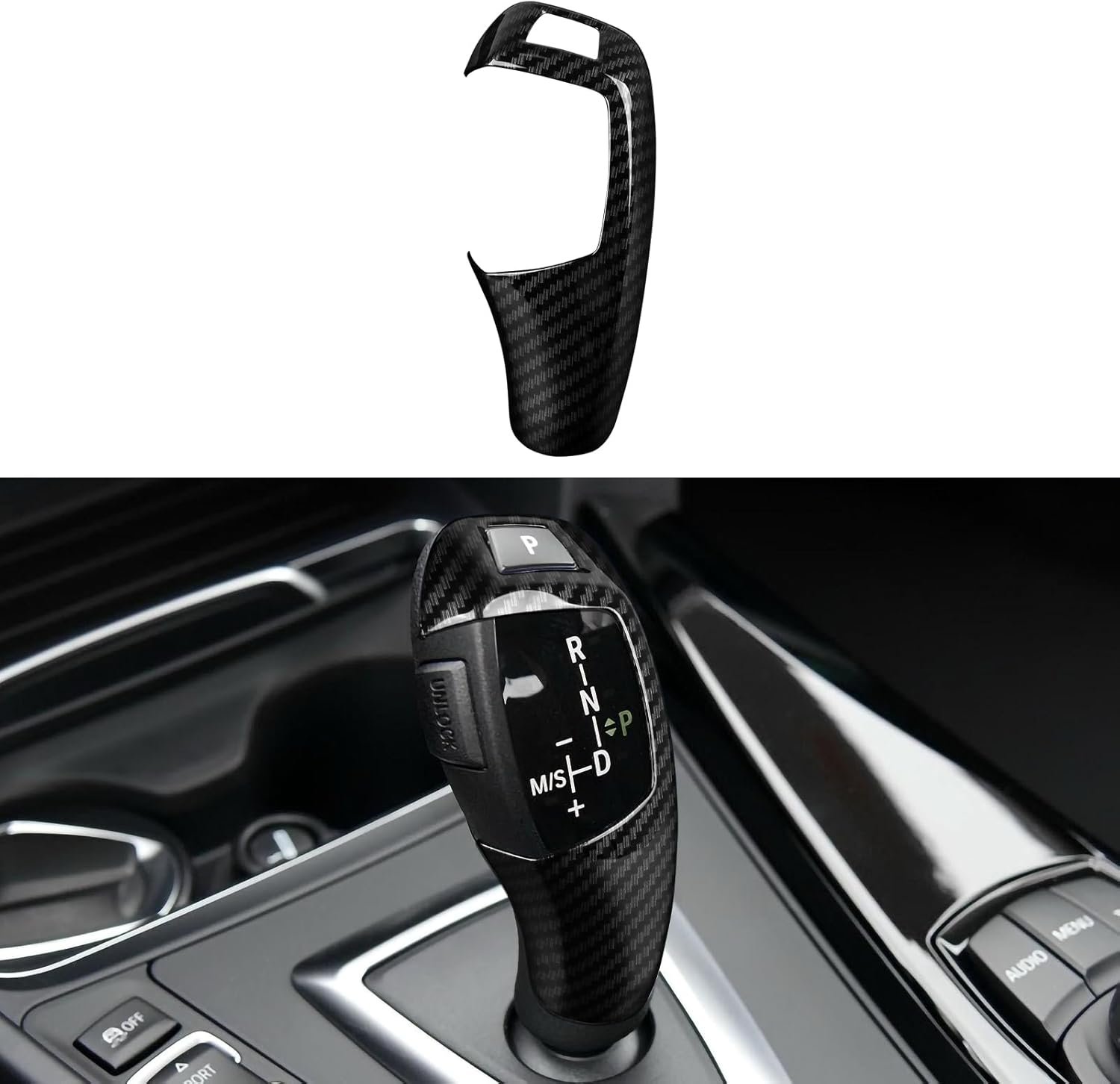 Pegatina de fibra de carbono para coche, cubierta ABS compatible con BMW F20 F21 F22 F23 F30 F31 F32 F33 F34 F35 F36 F07 F10 F15 F16 F25 F26 Accesorios (A)