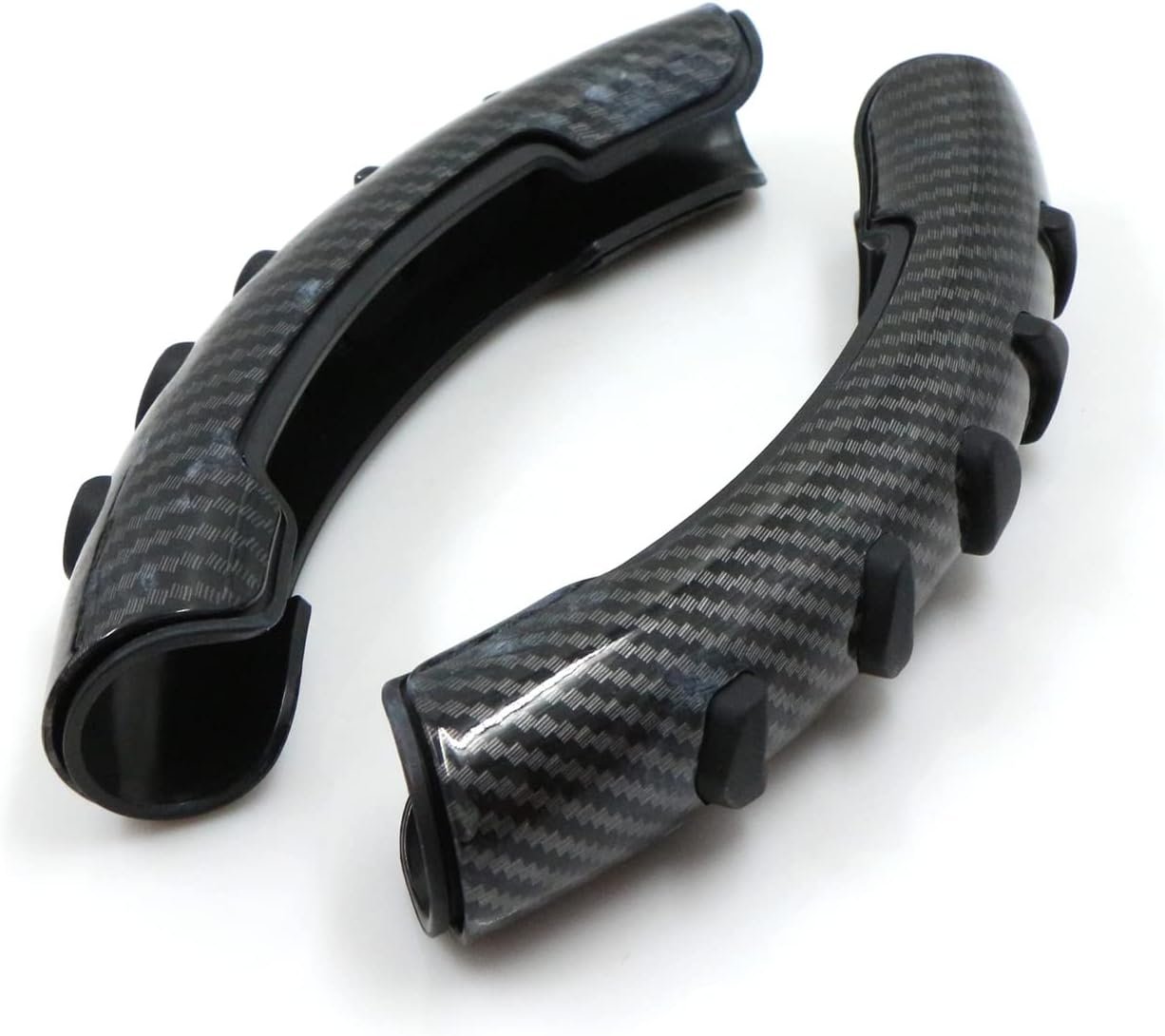 Jinminamz Cubierta del Volante automóvil Funda de Silicona Antideslizante Transpirable Dirección asistida Modificación automática 38 cm para la mayoría los automóviles (Fibra Carbono Negro) - Image 6