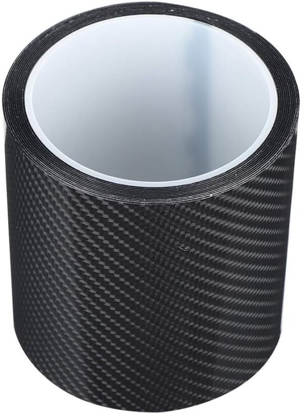 Ladieshow Pegatina Carbono, Cinta Adhesiva Fibra de Carbono 3 Metros Negro Protector de Borde de Puerta de Coche Pegatina Antirrayas - Image 7