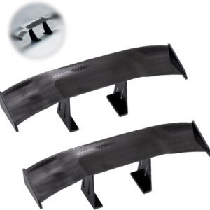 Mini Alerón 2pcs Alerones Coche Aleron Universal para Coche Sin Perforación Alerón Trasero Universal Alerón Fibra de Carbono para Decoración de Cola de Coche Estabilidad del Vehículo