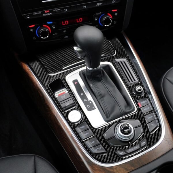 Ysislybin Adhesivo Decorativo de Fibra de Carbono para Interior, Pomo de Palanca de Cambios de Fibra de Carbono,Interiores Decorativos Interior Coche,Compatible con A4 A5 S4 S5 RS4 RS5 Q5 Accesorios - Image 8