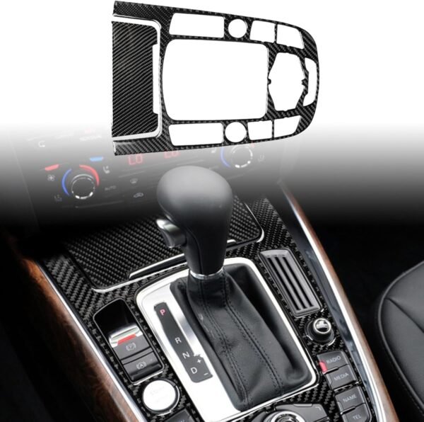 Ysislybin Adhesivo Decorativo de Fibra de Carbono para Interior, Pomo de Palanca de Cambios de Fibra de Carbono,Interiores Decorativos Interior Coche,Compatible con A4 A5 S4 S5 RS4 RS5 Q5 Accesorios - Image 6