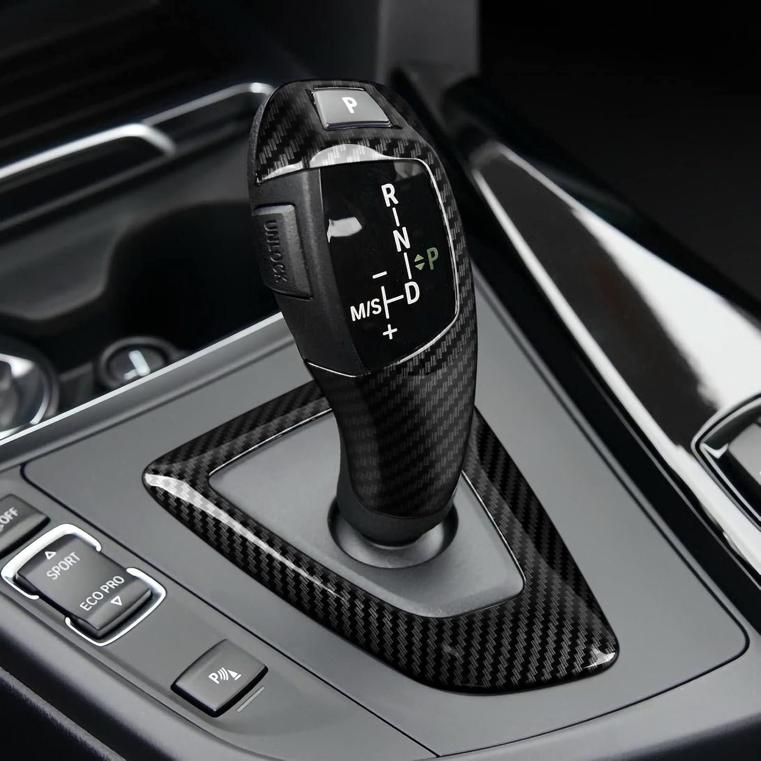 Pegatina de fibra de carbono para coche, cubierta ABS compatible con BMW F20 F21 F22 F23 F30 F31 F32 F33 F34 F35 F36 F07 F10 F15 F16 F25 F26 Accesorios (A) - Image 2