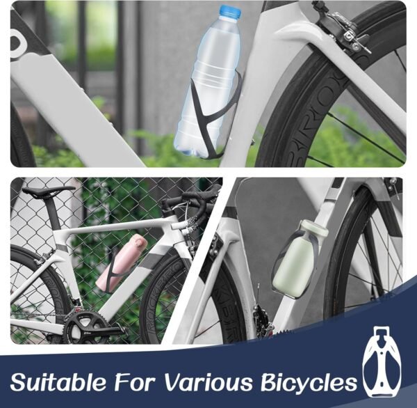 ROADNADO Carbono Fibra Portabidones de Bicicleta MTB Estante de Botella de Agua para Bicicletas ultraligeras y Ajustables Portabotellas de Bicicletas duraderas con Piezas Aktualisierung Mate 1 pièces - Image 7