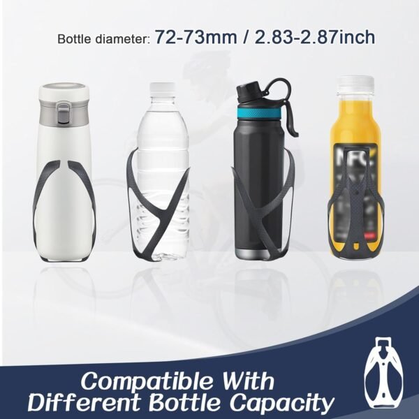 ROADNADO Carbono Fibra Portabidones de Bicicleta MTB Estante de Botella de Agua para Bicicletas ultraligeras y Ajustables Portabotellas de Bicicletas duraderas con Piezas Aktualisierung Mate 1 pièces - Image 4