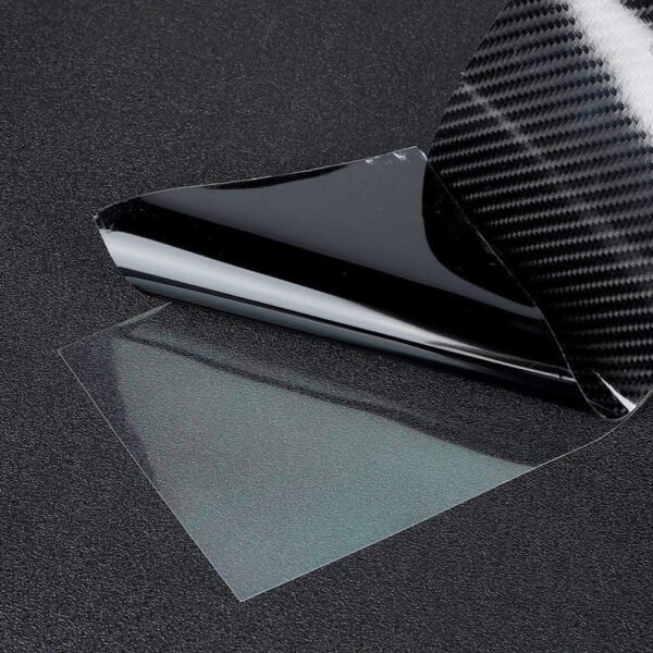 Ladieshow Pegatina Carbono, Cinta Adhesiva Fibra de Carbono 3 Metros Negro Protector de Borde de Puerta de Coche Pegatina Antirrayas - Image 4