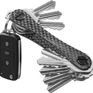 KeySmart Llavero compacto minimalista de bolsillo y organizador de llaves con tornillos de expansión, llavero EDC